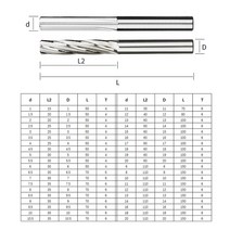 CNC 머시닝 센터용 카바이드 리머 직선 홈 절삭 공구 홀 소재 1mm-20mm, 18 9.5x35x70x6F