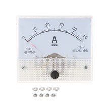2.5 정확도 아날로그 전류 패널 미터 전류계 포인터 유형 현재 테스터, 50a, 1개