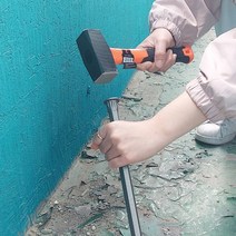 다가네 철거 채석 제거 돌깨기 조각기 치즐 용품, 노미(송곳형), 350mm
