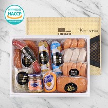 [웰굿][한돈]독일식 수제햄 소시지 선물세트 6호 2.59kg11종 2.4kg+소스190g부직포가방 포함, 없음