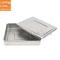 Kitchen 보존식기 외피 식품위생 음식보관용기 외피 단체급식 어린이집 유치원 영양사 보관함, ♡스텐사각 대용량 외피♡, [ 1개 ]