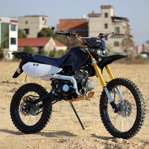 레저용 산악 바이크 오토바이 모터사이클 125cc 2인승 19 16인치 가솔린 오프로드, 옐로우