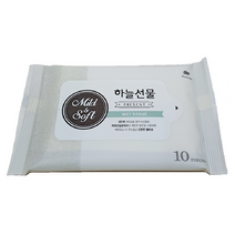 하늘선물 휴대용 물티슈 10매 판촉 선물 여행용 미니 작은 소형