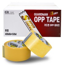 가드맨 OPP 박스테이프 1박스(50개), 가드맨 opp 테이프(투명) 1박스(50개)