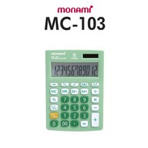 (모나미)12자리 칼라 계산기/문구점판매용 팬시점, 본상품