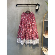 씨샵인더룸 / 피라흐 플라워 패턴 밴딩 스커트 4color