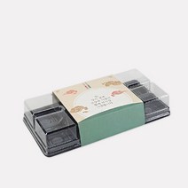 고고패키지 화과자 만쥬 떡 케이스 8구+슬리브 세트-초록