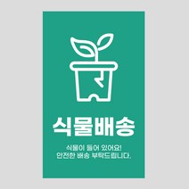 취급주의 파손주의 식물배송 스티커 1000매 택배 포장, 01 베이직_그린