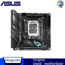 b660m박격포ddr5 b660m ddr5 asus rog strix b660-i 게임용 wifi lga 1700 ddr5 마더 보드 b660에 b660m 사용 cpu i5, 없음