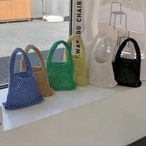 네트쁘띠백 토트백 니트백 그물백 비치백 휴가가방 여름가방 데일리백