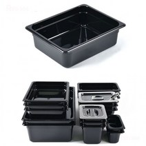 뚜껑선택 양념통 냉장고 반찬통 플라스틱 2분의1 정리용기 배식 밧드 PC 밧트 불투명 바트 급식 받드