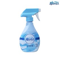 페브리즈 상쾌한향 (용기형 370ml/용기형 900ml/리필 320ml) 섬유탈취제 세균 냄새 제거 옷장 관리, 용기형 370ml