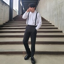 S~4XL 디센도 남성용 기모 슬랙스 밴딩 링클프리 빅사이즈