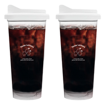 [솜키스트] 1+1 커플 친환경 투명 리유저블 컵 텀블러 591ml [3size], 화이트+화이트