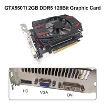 노트북 외장 그래픽카드 외장형 gtx650ti 128bit gddr5 nvidia 저잡음 데스크탑 그래픽 카드 pci-express 2.0 hdmi 호환 듀얼 냉각 팬 게임, 협력사, gtx550ti 2GB