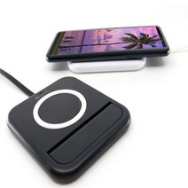 스마트폰 10W 고속 무선 충전 거치대, 블랙