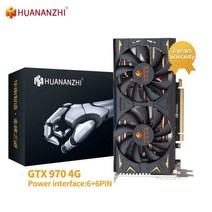 huananzhi gtx 970 4g rtx 2060 6g 새로운 원본 그래픽 192bit gddr6 dvi dp hdmi compatibl 비디오 카드 geforce 게임 컴퓨터, 1-GTX 970 4g