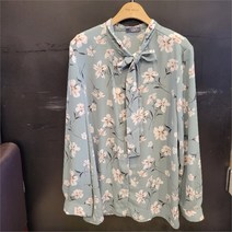 꾸즈 NC05 기본리본물실크브라우스 Cp115b1..