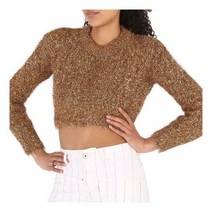 Filles A Papa Ladies Gold Fap Knit Tinsel Sweater Brand Size 061103099-15-GOLD