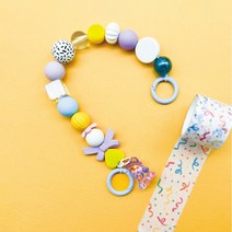 일상사치 핸드메이드 휴대폰 스트랩 1개 구슬 손목 핸드폰 고리 비즈 핑거 줄 핸드폰 키링, 펄 스트랩 핑크, 휴대폰 고정 고리 골드_2p