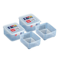 나카야 냉장고 두부함 사각 1.1L K230 T, 2개입, 1개