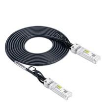 10Gtek SFP+ DAC 듀얼 코어 케이블은 Cisco SFP-H10GB-CU4M과 호환 Ubiquiti UniFi Fortinet 등 26AWG, Black