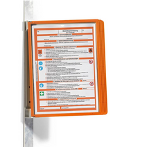 MSDS 및 자재 재고 파악 문서 보관함 - 오렌지(A4 5매), 검정-5매
