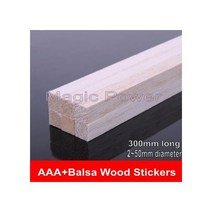 선외기 전동 가이드 모터 발사 우드 스틱 스트립 길이 직경 비행기 보트 모델 낚시 목재, 50pcs 300x3mm