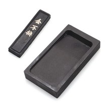 벼루 필방 잉크 Inkstone 돌 서예 그림 중국어 번체 연삭 Inkstick 스틱 블록 컨테이너 연습 Suzuri Pad In