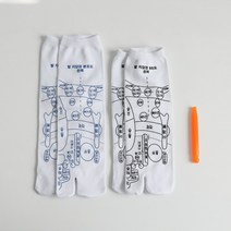 쇼즐 지압양말 2켤레 + 지압봉 세트, 1set