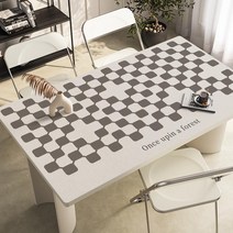 가죽 식탁매트 식탁 테이블 책상 보호필름 유리대용 가죽 방수 식탁매트, 80x135cm, H