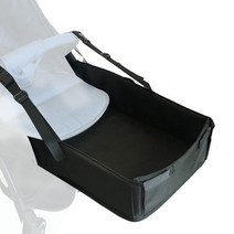 유모차 발판 편한 유모차용 발 받침대 50cm 다리 확장 안정적인 구조 조절 가능 유아용, [01] Black
