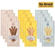 노브랜드 웨이퍼롤 3가지맛 6개 대용량 사무실간식 벌크업과자, 12개, 115g