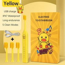 전동칫솔 샤오미 USB 충전식 초음파 전동 칫솔 어린이 성인 전기 음파, Limited edition du