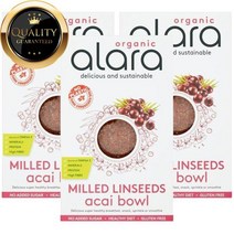 알라라 자연유래 밀레드 아마씨 아사이 보울 450g - 영국 현지 내수용, ３개　(개당 26,700원 - 코드293p)