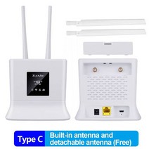 무선 라우터 공유기 TIANJIE 와이파이 라우터 3G 4G CPE 모뎀 SIM 카드 외부 안테나 RJ45 WAN LAN 고속 무, 03 Type C_01 Lite Version
