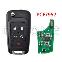 Datong World Car Remote Key 쉐보레 크루즈 올랜도 말리부 아베오 스파크 315433 MHz ID46 칩 자동 스마트 컨트롤 플립 키, 315MHz+5 BT PCF7952