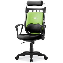 체어포커스 슈퍼K2 하트요추 인조가죽 의자, 인조가죽-그린