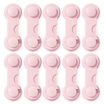 아이 아기 유아 안전 보안 잠금 도어 보호 용품 510 pcs 어린이 플라스틱 캐비닛 냉장고 서랍 래치에 대 한 어린이 장치에서, 핑크 2, 협력사