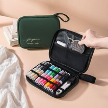 더시티오 1+1 바느질세트 받짇고리함 벨벳, 블랙1+1