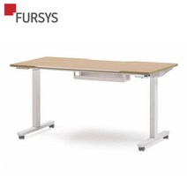 퍼시스 M302+ 모션데스크 FKD014M 1400 높이조절책상(캐스터), 색상:WWPW