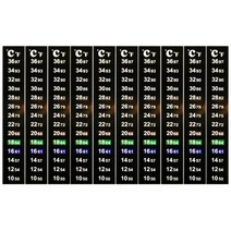 온도계 스트립에 스틱 와인 맥주를위한 수직 스티커 50-97/ 10-36 ℃, 10 시트