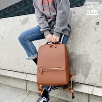[로런] 여자 대학생백팩 스퀘어가죽 캐주얼백팩 RBP0104