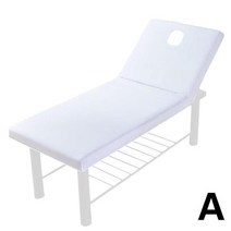 마사지침대 베드 접이식 마사지용품 새로운 스트라이프 마사지 테이블 장착 침대 시트 탄성 스파 테이블 마사지 테이블 스파 침대보 장착, 하얀