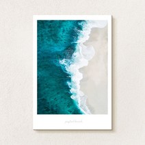 더 아트 컴퍼니 감성 여름 힐링 바다 풍경그림 홈인테리어 카페 스튜디오 그림액자 물그림 풍수그림 시원한 바다그림 20종, 6. 블루웨이브 비치