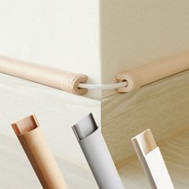 전선몰딩 사각 알루미늄 PVC 바닥 몰드 쫄대 케이블 선정리, 08.5747_사각 흰색(중)★2개입★, 1개