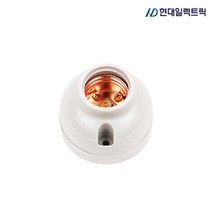 현대 램프용 리셉터클 소켓 E26 전구소켓 핀타입, 화이트 리셉터클-핀타입