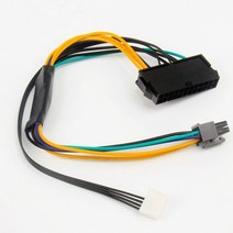 atx 24pin to 마더보드 2포트 6pin 어댑터 전원 공급 장치 케이블 코드 hp z220 z230 sff 메인보드 서버 션 30cm 코드, 약 30cm