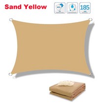 원터치 텐트 야외 캐노피 정원 파티오용 대형 방수 차양 태양 햇빛가리개 보호 캠핑, 61.Sand Yellow - 2x2m