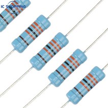저항기 가변저항 전자 필름20PCS 3W 금속 필름 저항기 1 전력 0.1 10M 2 3.3 4.7 10R 68 100 220 360 Ohn 1, 73 300 Ohm